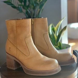 FRYE womens chunky bootie